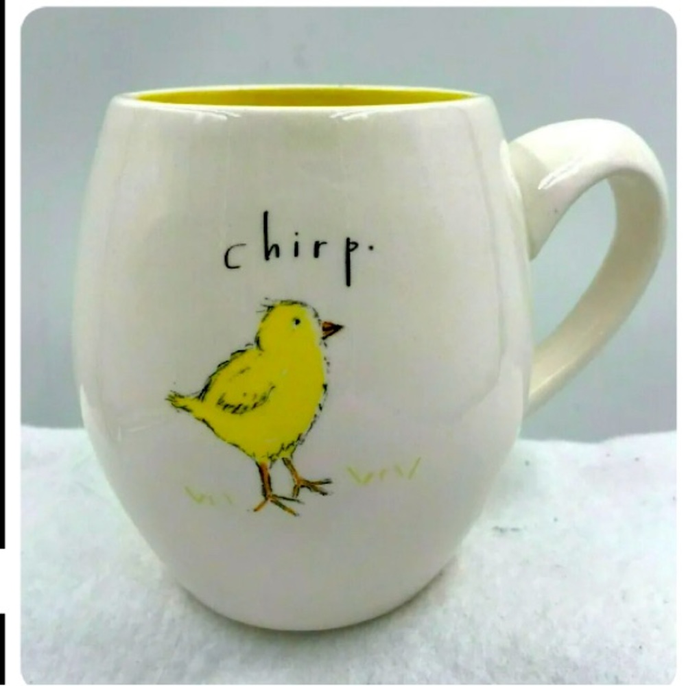 Rae Dunn Magenta Artisan Collection Mug “Chirp” Baby Chick Easter